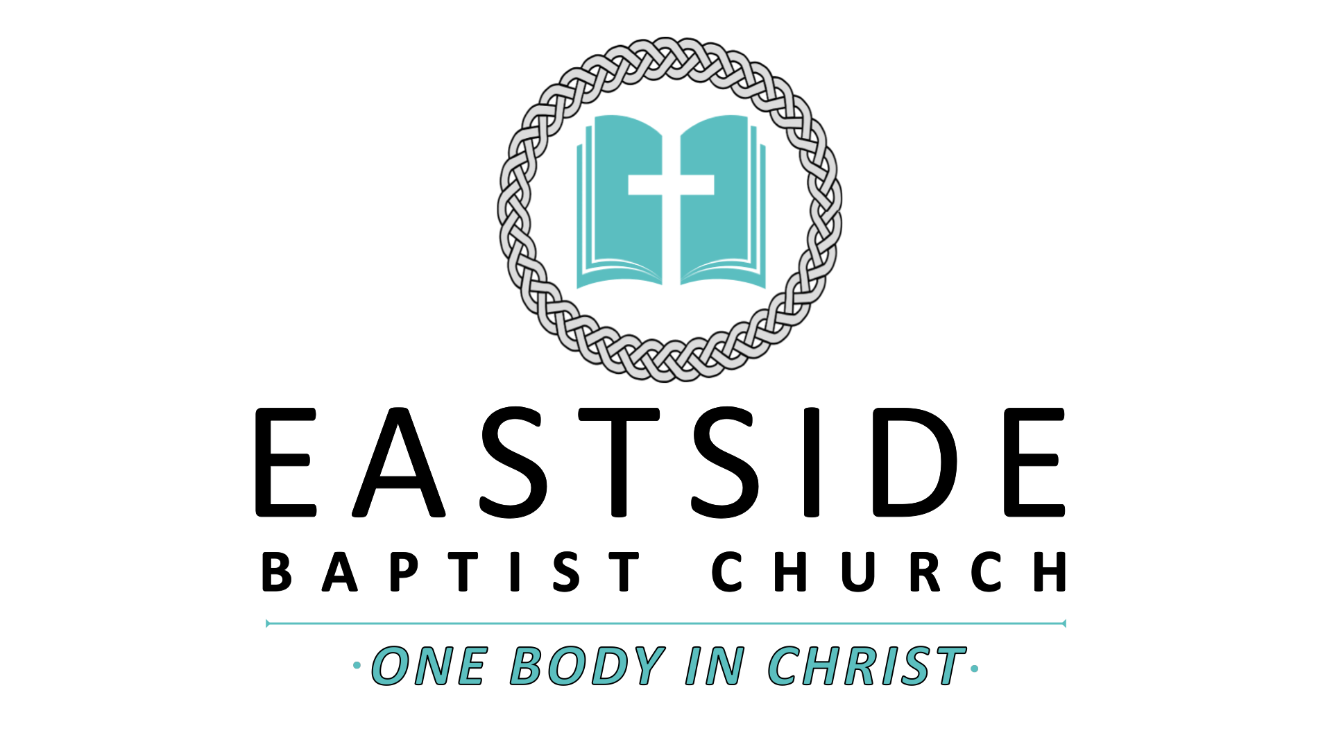 ESBC LOGO Vertical Stacked One Body in Christ_Black with White Background